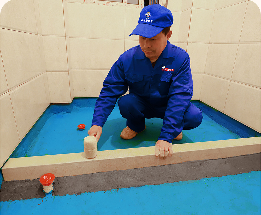 淋浴房預制擋水條工藝