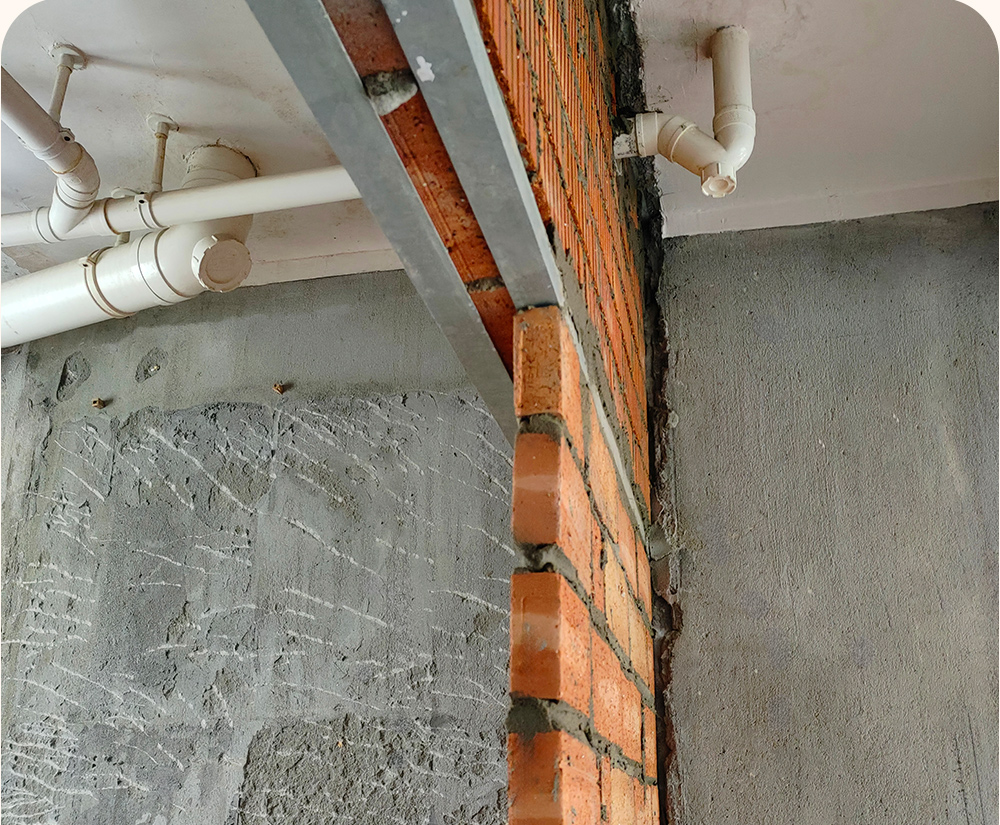 廚衛半移門砌薄墻工藝