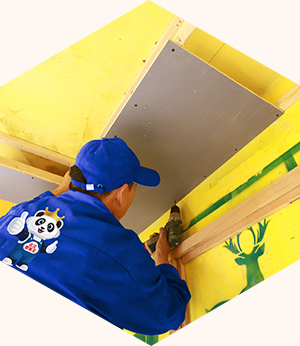 石膏板干壁釘固定工藝